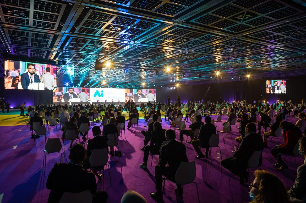 Technology conference atmosphere